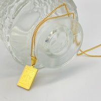 Gold Tarot Card Necklace - Panacea Designs