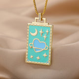 Square Heart Necklace - Panacea Designs