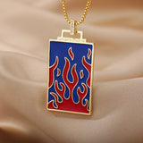 Flame Tarot Inspired Necklace - Panacea Designs