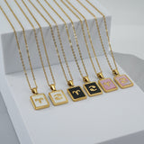 Square Zodiac Pendant Necklace - Panacea Designs