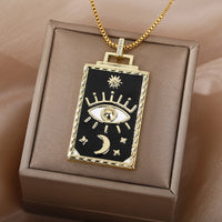 Evil Eye Tarot Necklace - Panacea Designs