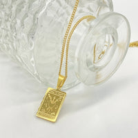 Gold Tarot Card Necklace - Panacea Designs