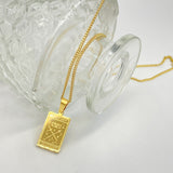 Gold Tarot Card Necklace - Panacea Designs