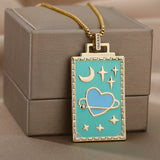 Square Heart Necklace - Panacea Designs